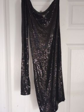 Dynamite Black Sequin Mini Dress